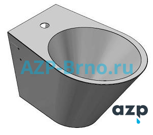 Биде из нержавеющей стали AUB 01 AZP Brno Чехия (фото, схема)